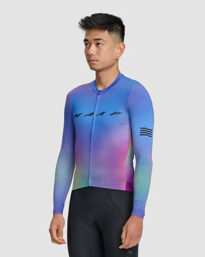 MAAP - Blurred Out Pro Hex LS Jersey 2.0 - Blue Mix