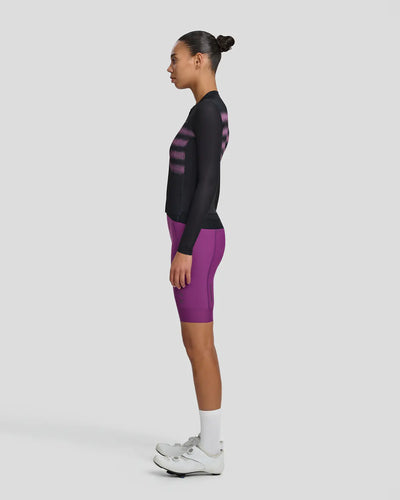 MAAP - Women's Blurred Out Ultralight Pro LS Jersey - Black