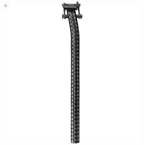 Beast - SEATPOST OFFSET, Carbon, SQUARE-Finish, 31.6mm/350mm/15mm, Black