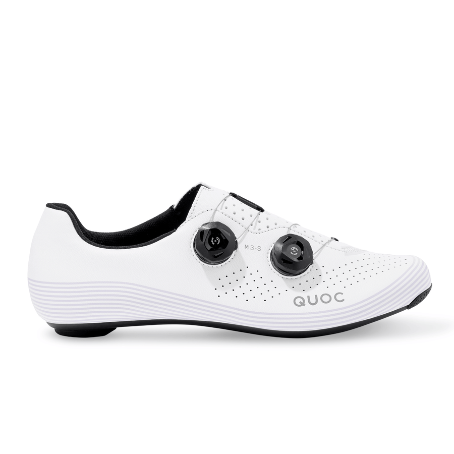 QUOC - M3 Sport Road Cycling Shoes - White