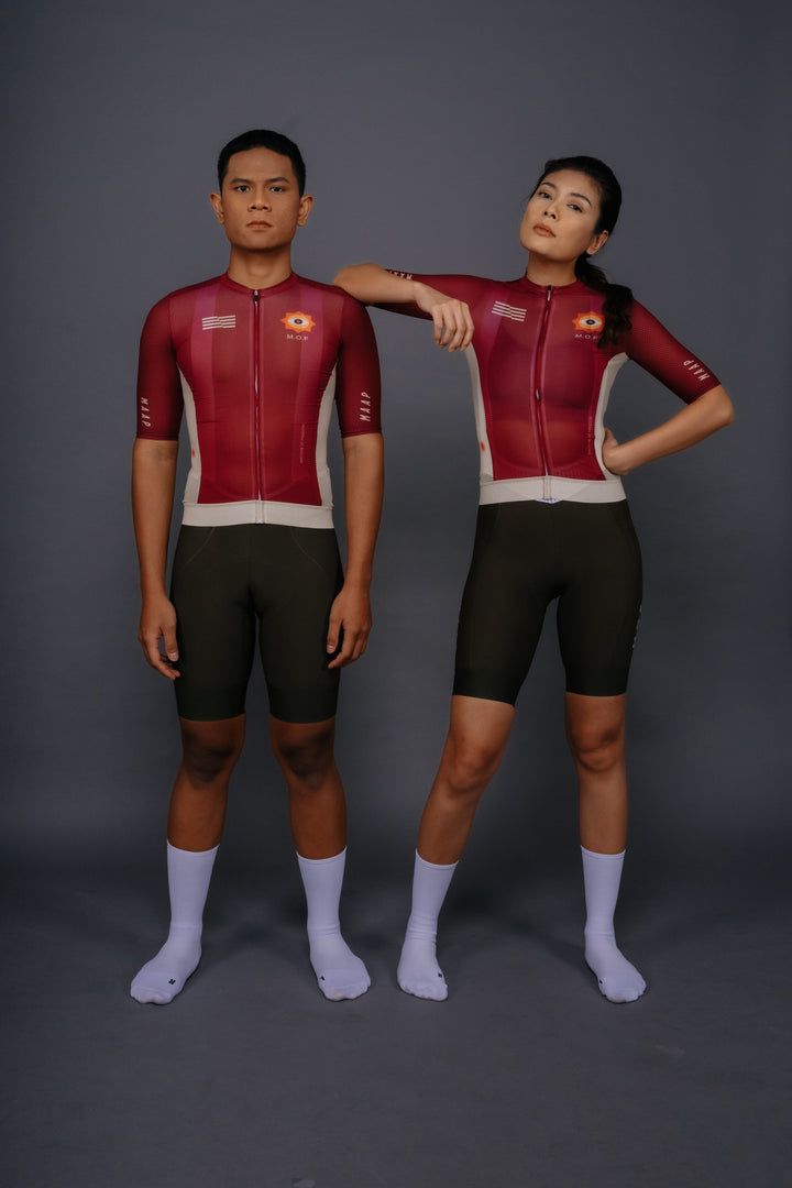 MOF x MAAP Women’s Pro Fit Jersey - Burgundy