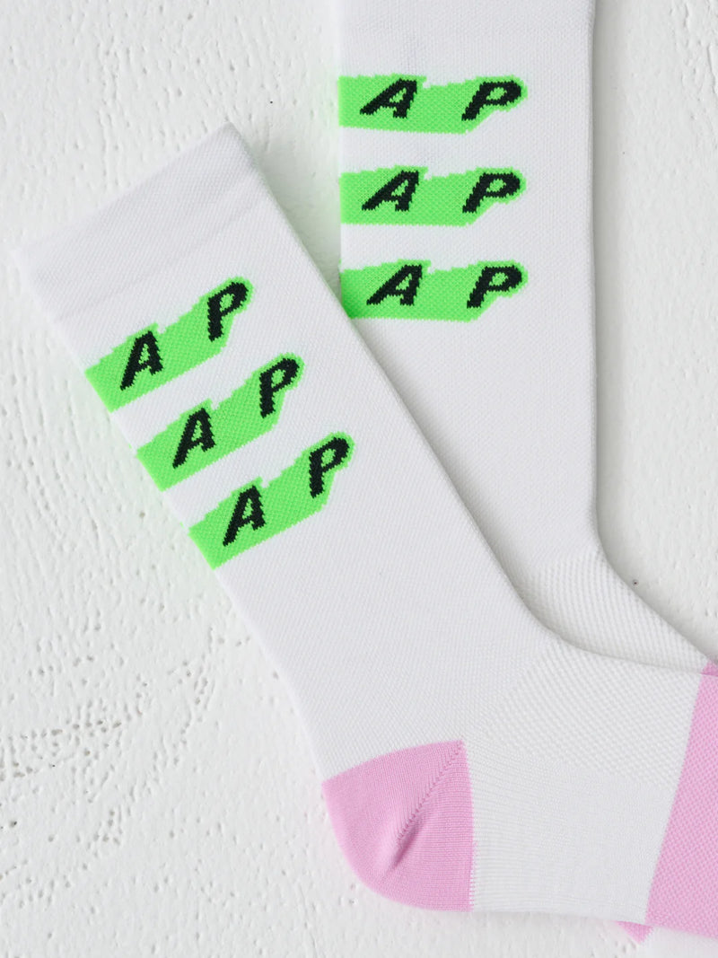MAAP - Evade X Sock - White / Fluro Green