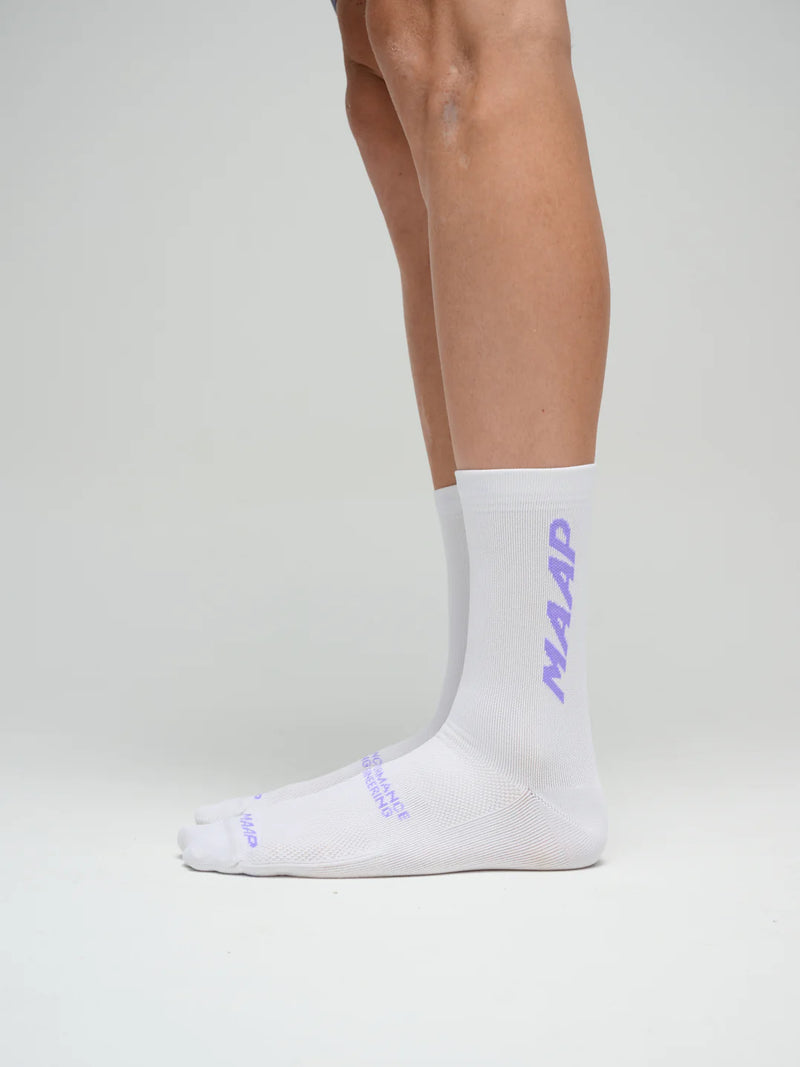MAAP - Emerge Sock - White/Fluro Purple