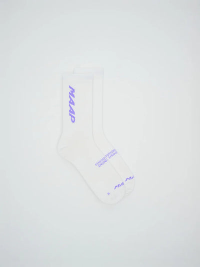 MAAP - Emerge Sock - White/Fluro Purple