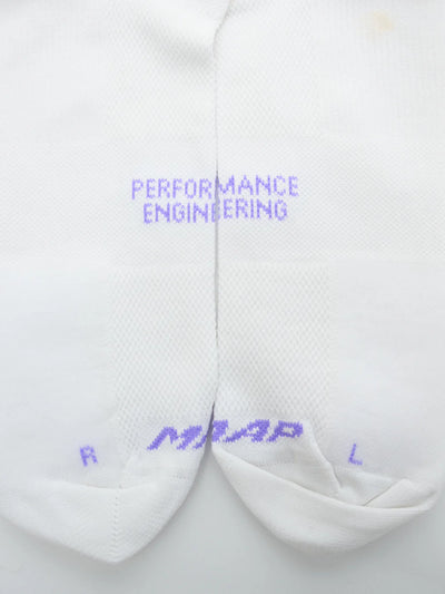 MAAP - Emerge Sock - White/Fluro Purple