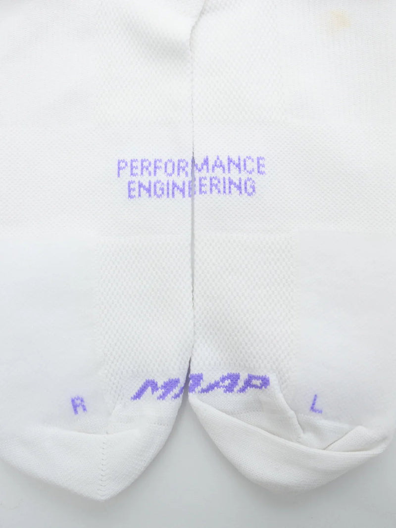 MAAP - Emerge Sock - White/Fluro Purple