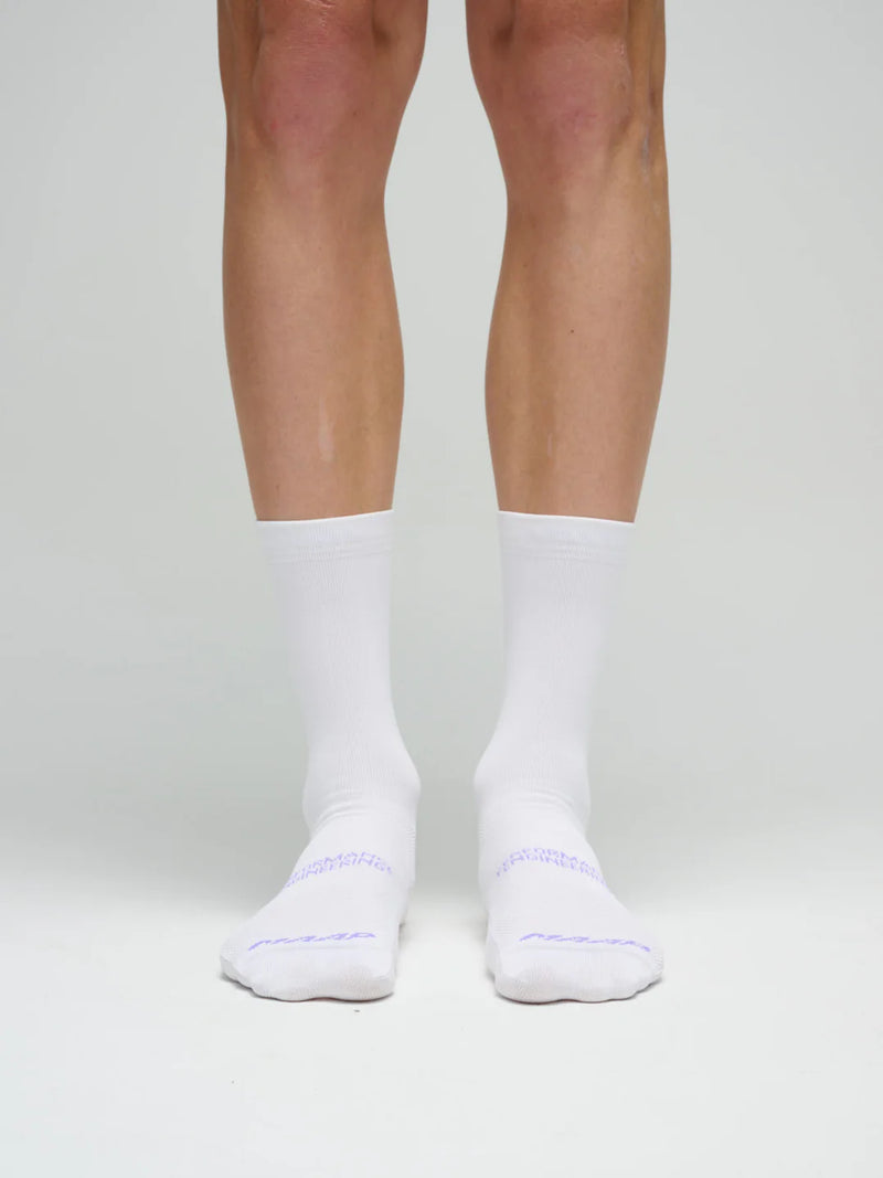 MAAP - Emerge Sock - White/Fluro Purple