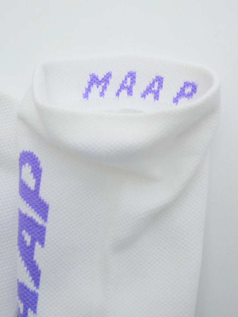 MAAP - Emerge Sock - White/Fluro Purple