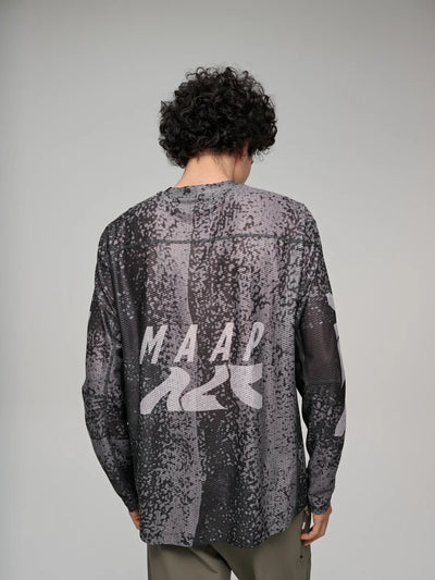 MAAP - Alt Road LS Mesh Tee - Silver/Black