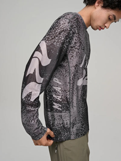 MAAP - Alt Road LS Mesh Tee - Silver/Black