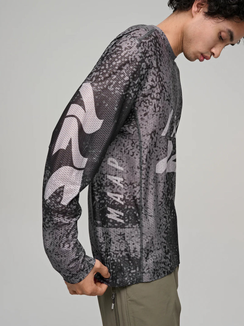 MAAP - Alt Road LS Mesh Tee - Silver/Black