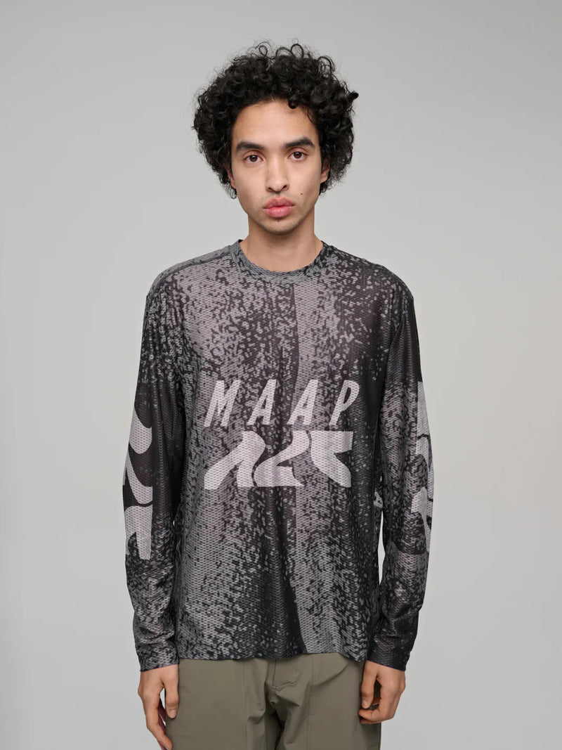 MAAP - Alt Road LS Mesh Tee - Silver/Black
