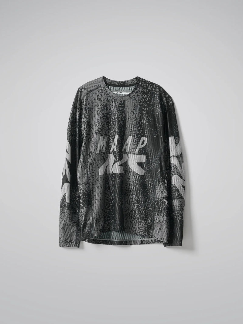 MAAP - Alt Road LS Mesh Tee - Silver/Black