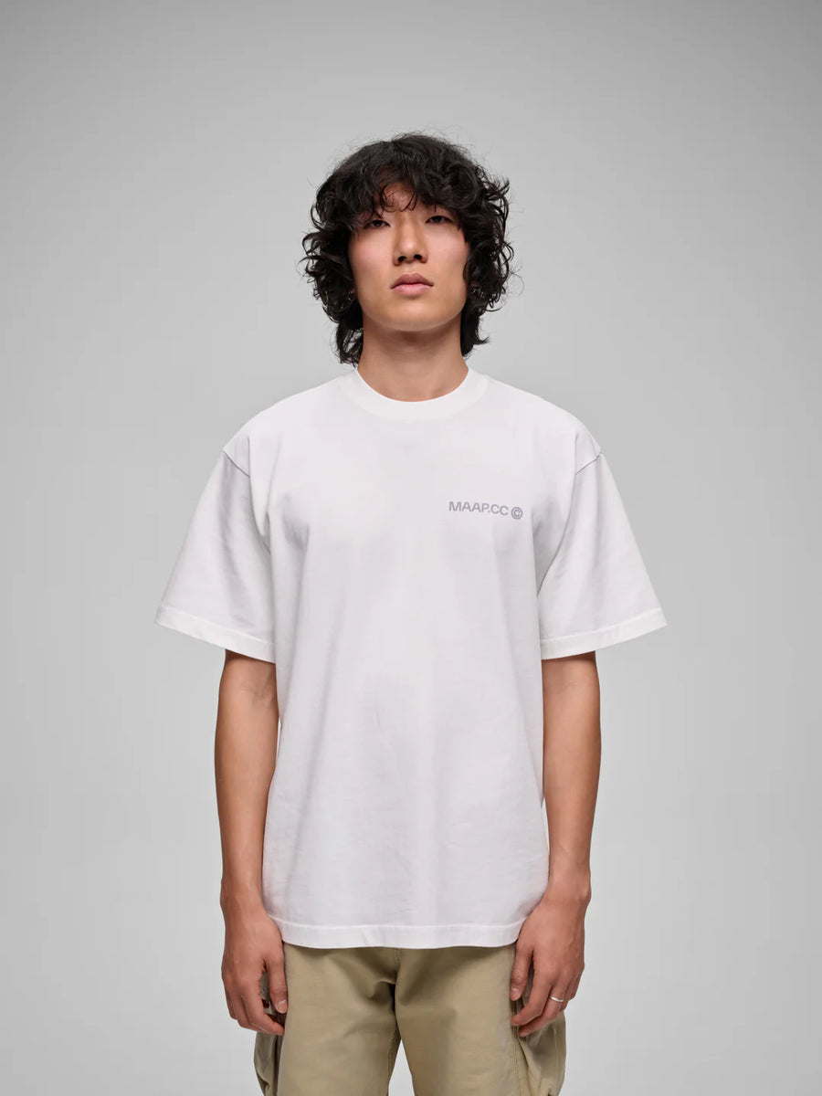 MAAP - Essentials CC Tee - White/Icelandic Blue