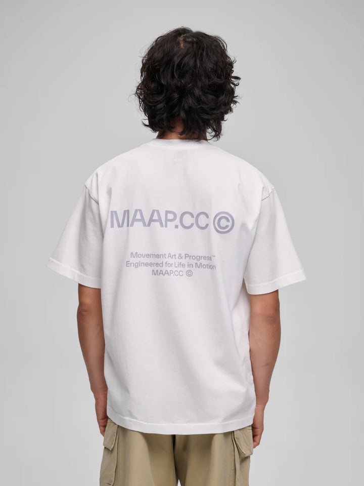 MAAP - Essentials CC Tee - White/Icelandic Blue