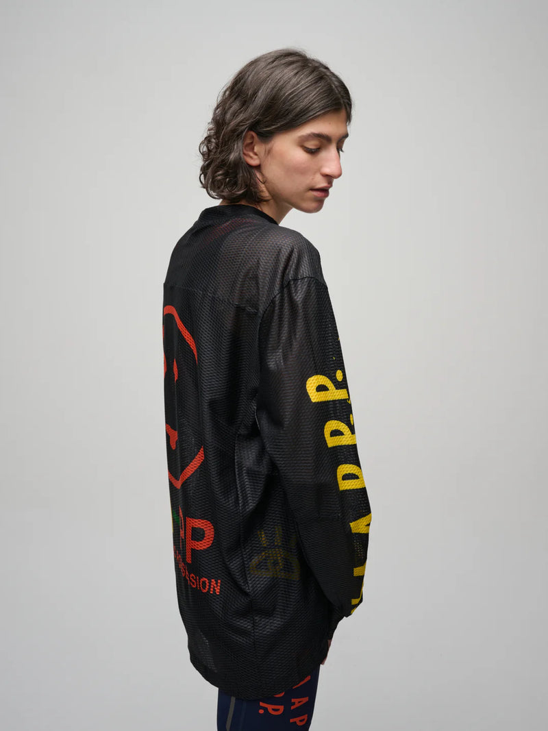 MAAP - MAAP + PUBLIC POSSESSION LS Mesh Tee - Black
