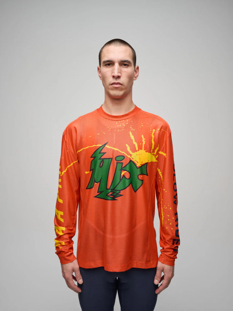 MAAP - MAAP + PUBLIC POSSESSION LS Mesh Tee - Warm Red