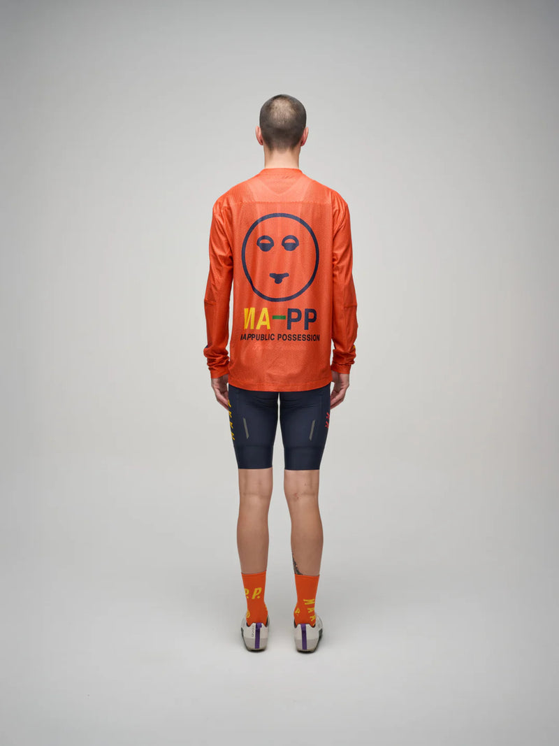 MAAP - MAAP + PUBLIC POSSESSION LS Mesh Tee - Warm Red