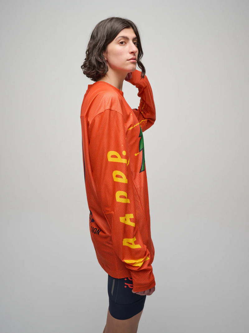 MAAP - MAAP + PUBLIC POSSESSION LS Mesh Tee - Warm Red