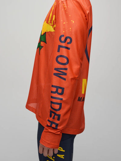 MAAP - MAAP + PUBLIC POSSESSION LS Mesh Tee - Warm Red