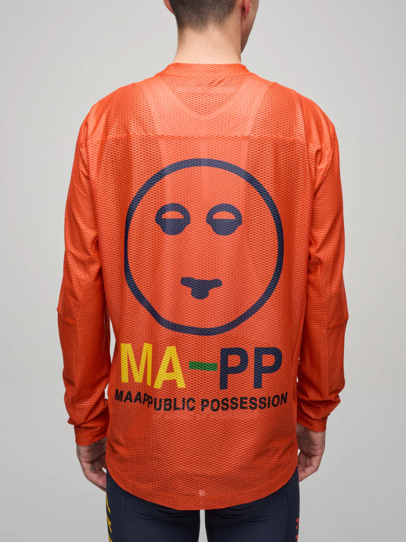 MAAP - MAAP + PUBLIC POSSESSION LS Mesh Tee - Warm Red