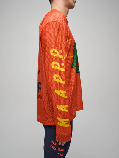 MAAP - MAAP + PUBLIC POSSESSION LS Mesh Tee - Warm Red