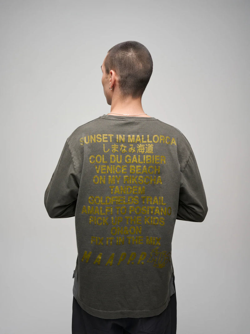 MAAP - MAAP + PUBLIC POSSESSION Slow Rider LS Tee - Charcoal