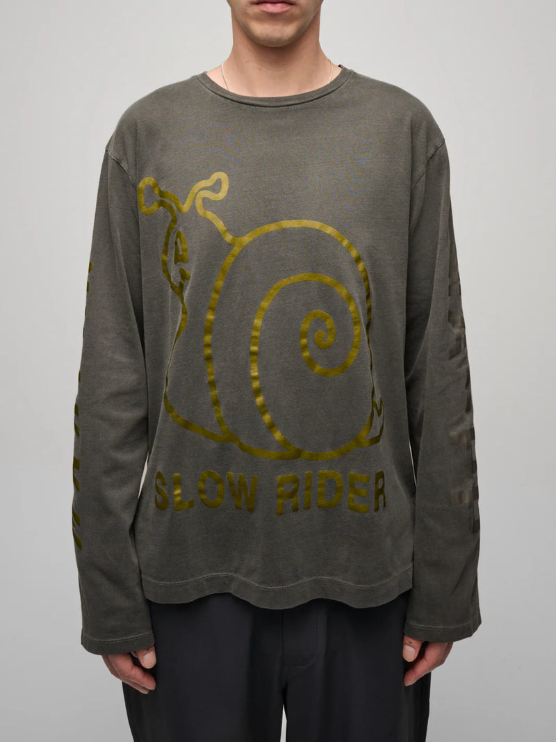MAAP - MAAP + PUBLIC POSSESSION Slow Rider LS Tee - Charcoal
