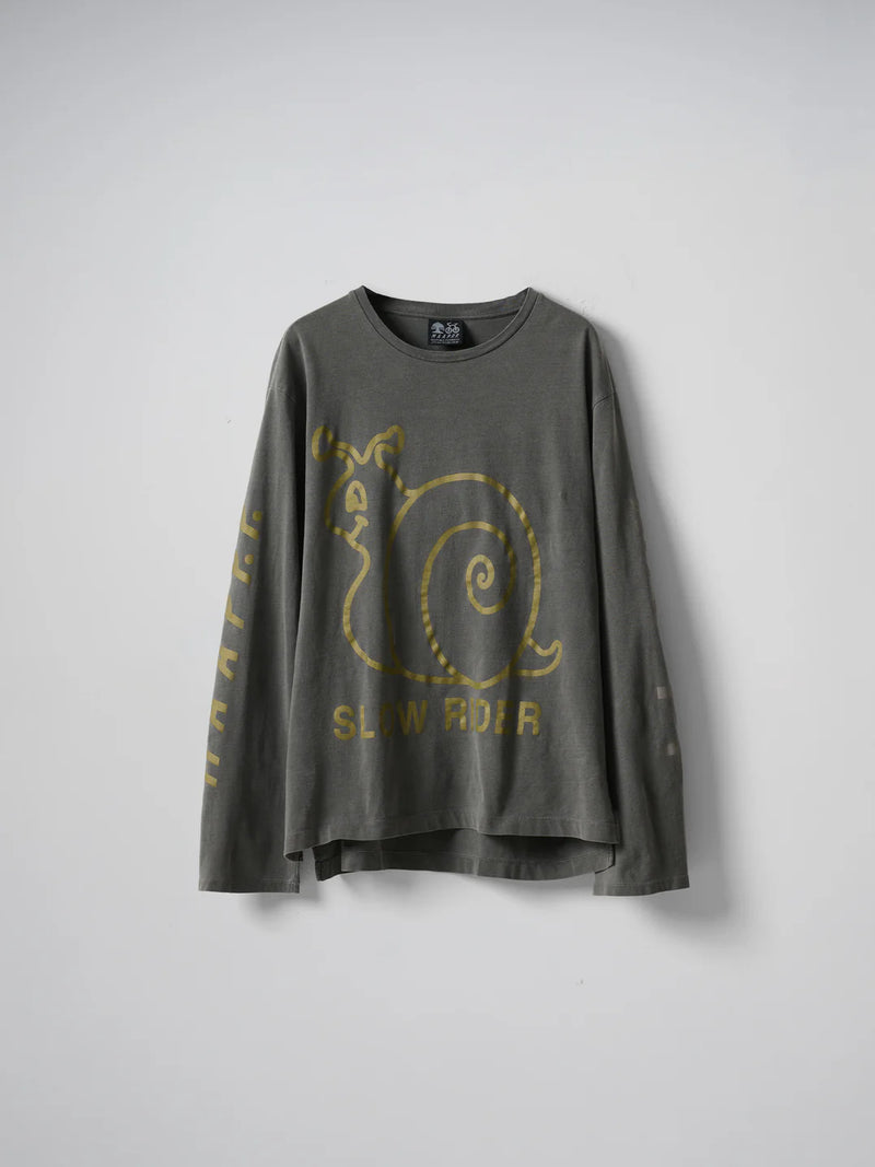 MAAP - MAAP + PUBLIC POSSESSION Slow Rider LS Tee - Charcoal