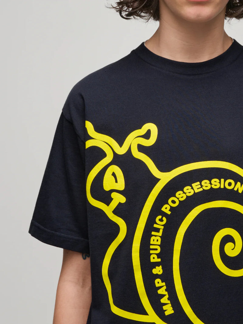 MAAP - MAAP + PUBLIC POSSESSION Slow Rider Tee - Navy