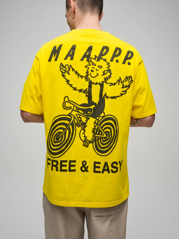 MAAP - MAAP + PUBLIC POSSESSION Free &amp; Easy Tee - Yellow