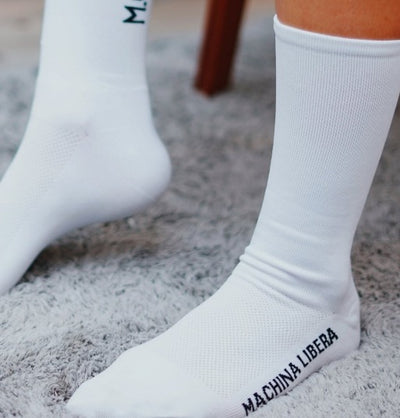 MOF - MOF Text sock - White