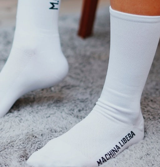 MOF - MOF Text sock - White