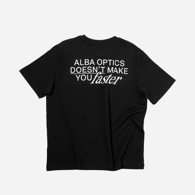 ALBA - Alba Optics Doesn't Make You Faster Tee S - Black