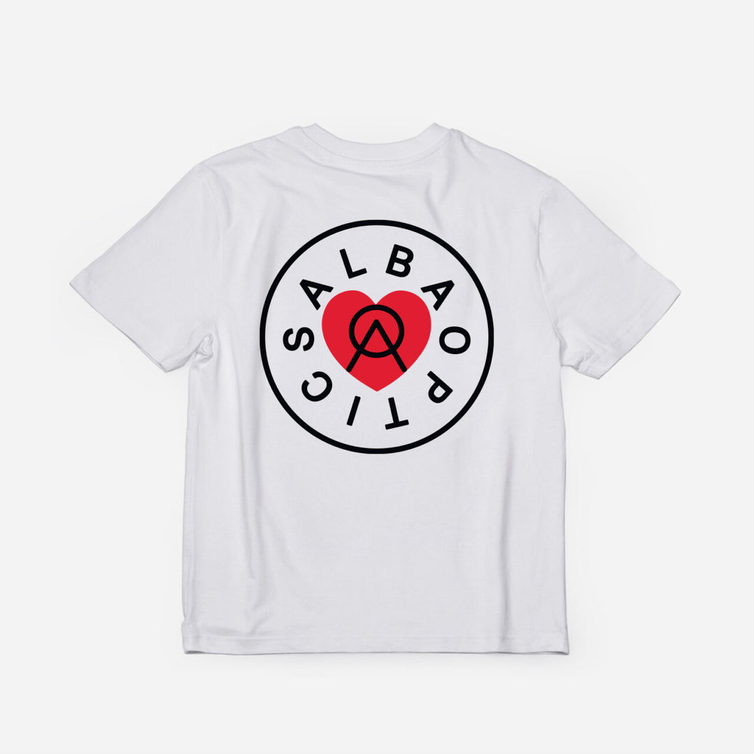 ALBA - Logo Heart Tee S - White